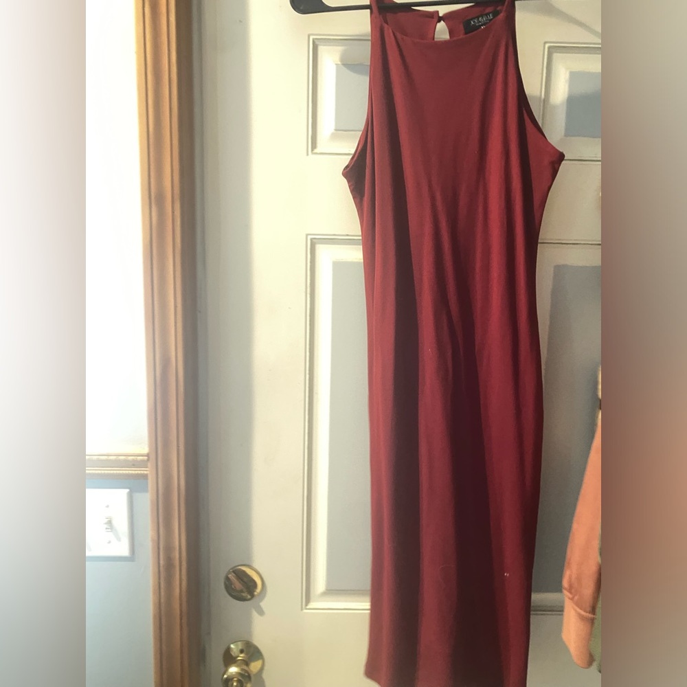 Wine cocktail dress long